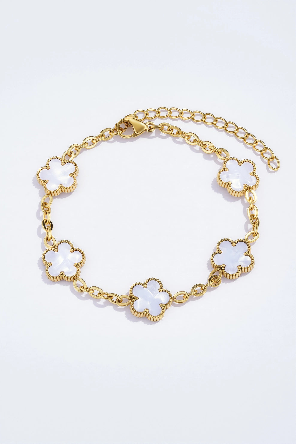 Skandinavien kløver armbånd sølv