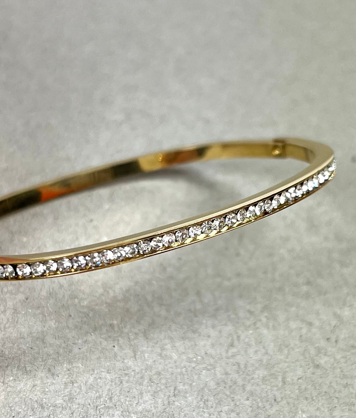 Rhinestone armbånd guld