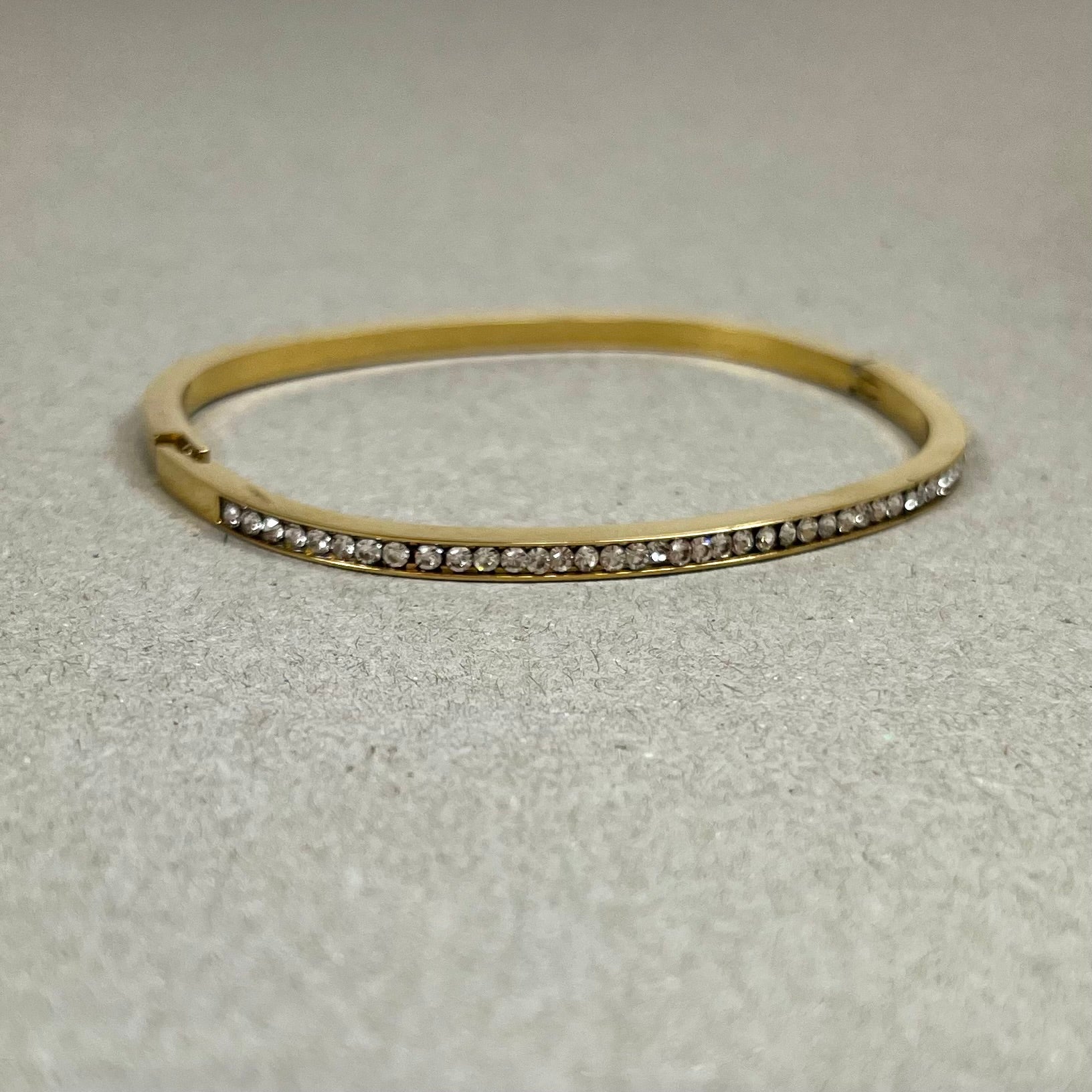 Rhinestone armbånd guld