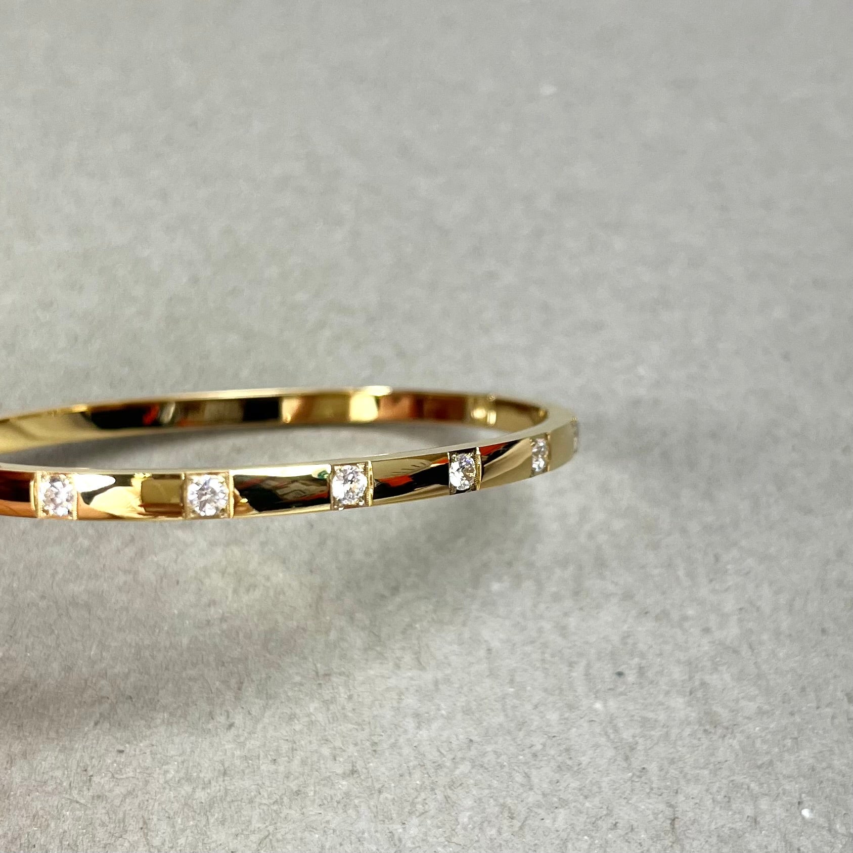 Rhinestone armbånd guld