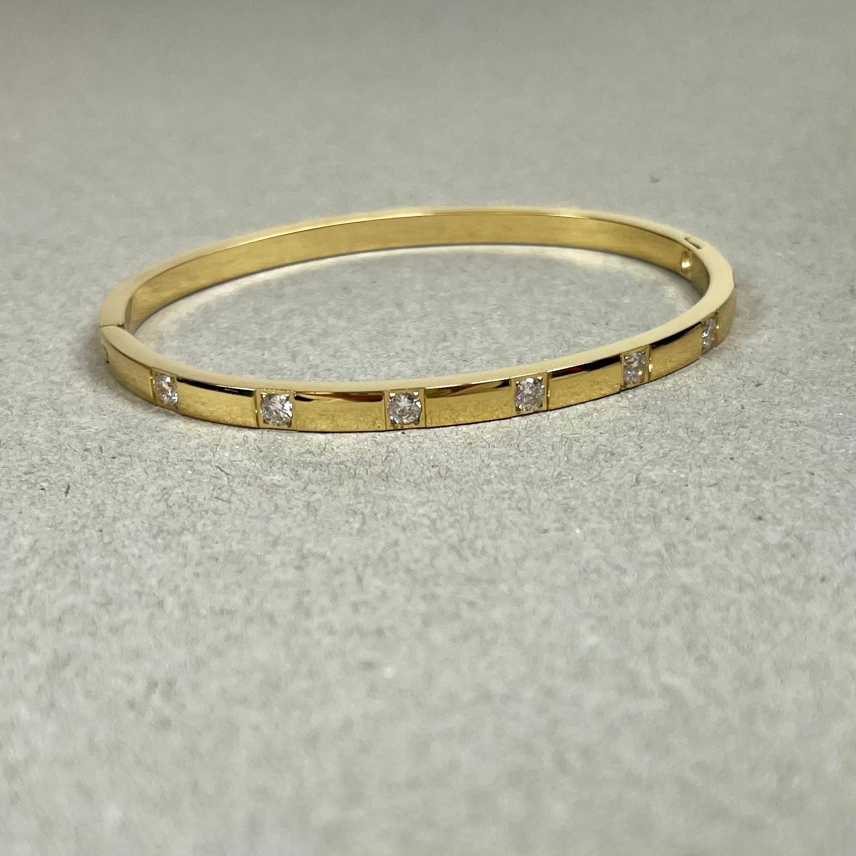 Rhinestone armbånd guld