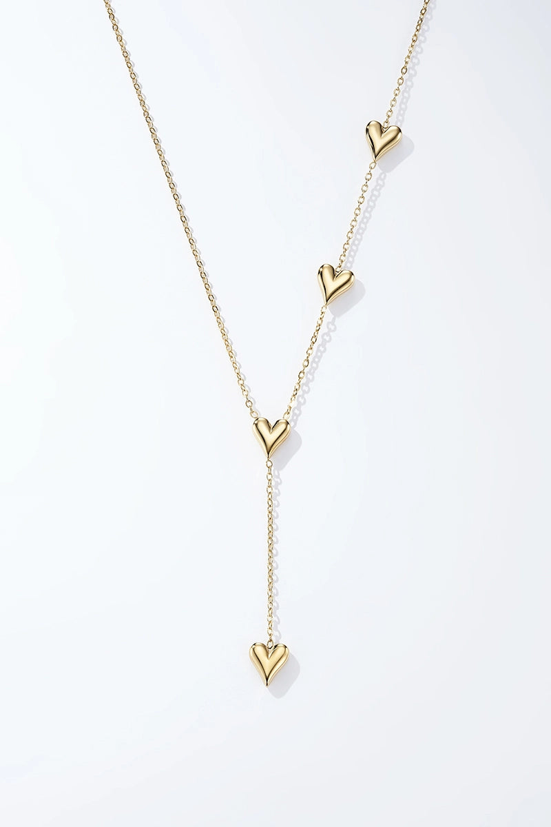 Hjerte halskæde guld