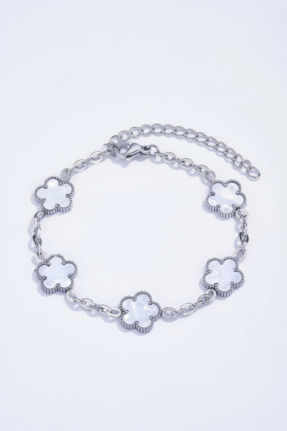 Skandinavien kløver armbånd sølv